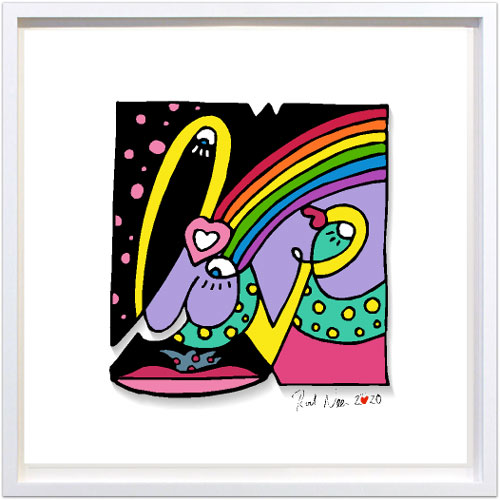 Regenbogen in Love | Regenbogenkunst für alle Lesben und Schwule, für Ihr Zuhause. Originale von Rod Neer.